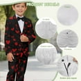 thumbnail image 6 of Xoenoiee Heart Love Print Boys Suits Set 2 Pieces Slim Fit Suit Formal Kids Suit Valentine's Day Toddlers Teen Youth Tuxedos Suit, 5-6 Years, 6 of 7
