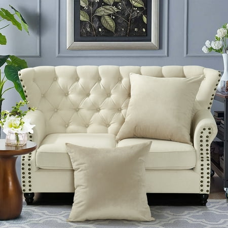 UPC: 0615499512639 | Home Soft Things Milliken Plush Throw Pillow Covers 2 Piece Set – Oatmeal – 26 x 26