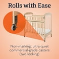 thumbnail image 3 of Foundations Serenity SafeReach Compact Wood Crib with 3" Mattress, Drop Gate, Casters, White, 3 of 9