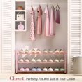 thumbnail image 3 of Expandable Shoe Rack for Closet \uC\uD Adjustable Shoe Rack for Small Space Small Shoe Organizer for Front Door Sturdy Metal, 3 of 6