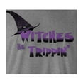 thumbnail image 4 of 9 Crowns Tees Unisex Vintage Look Halloween Witches Pumpkin T-Shirt (Witchesp-hgrey, Medium), 4 of 4