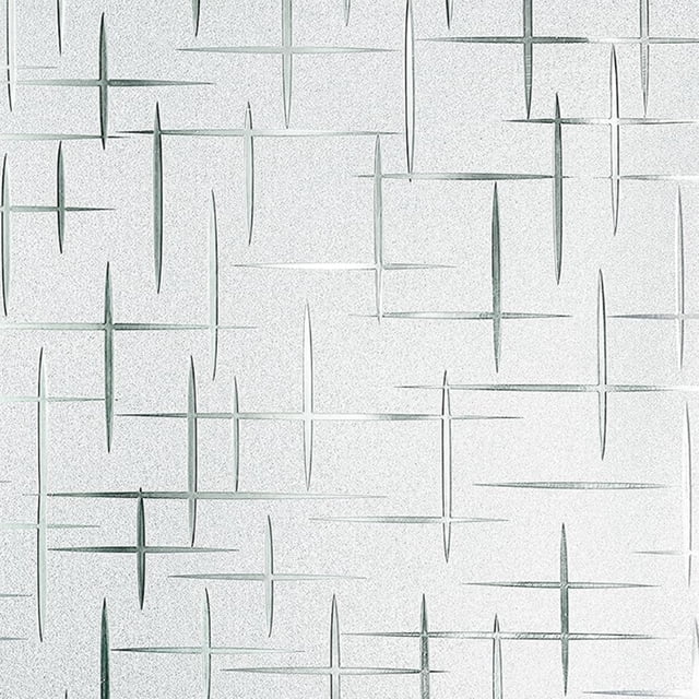 Window Privacy Film, Frosted Glass Film for Doors, Non-Adhesive Window Cling, Static Cling Frosting Decorative Window Sticker for Home UV Protection