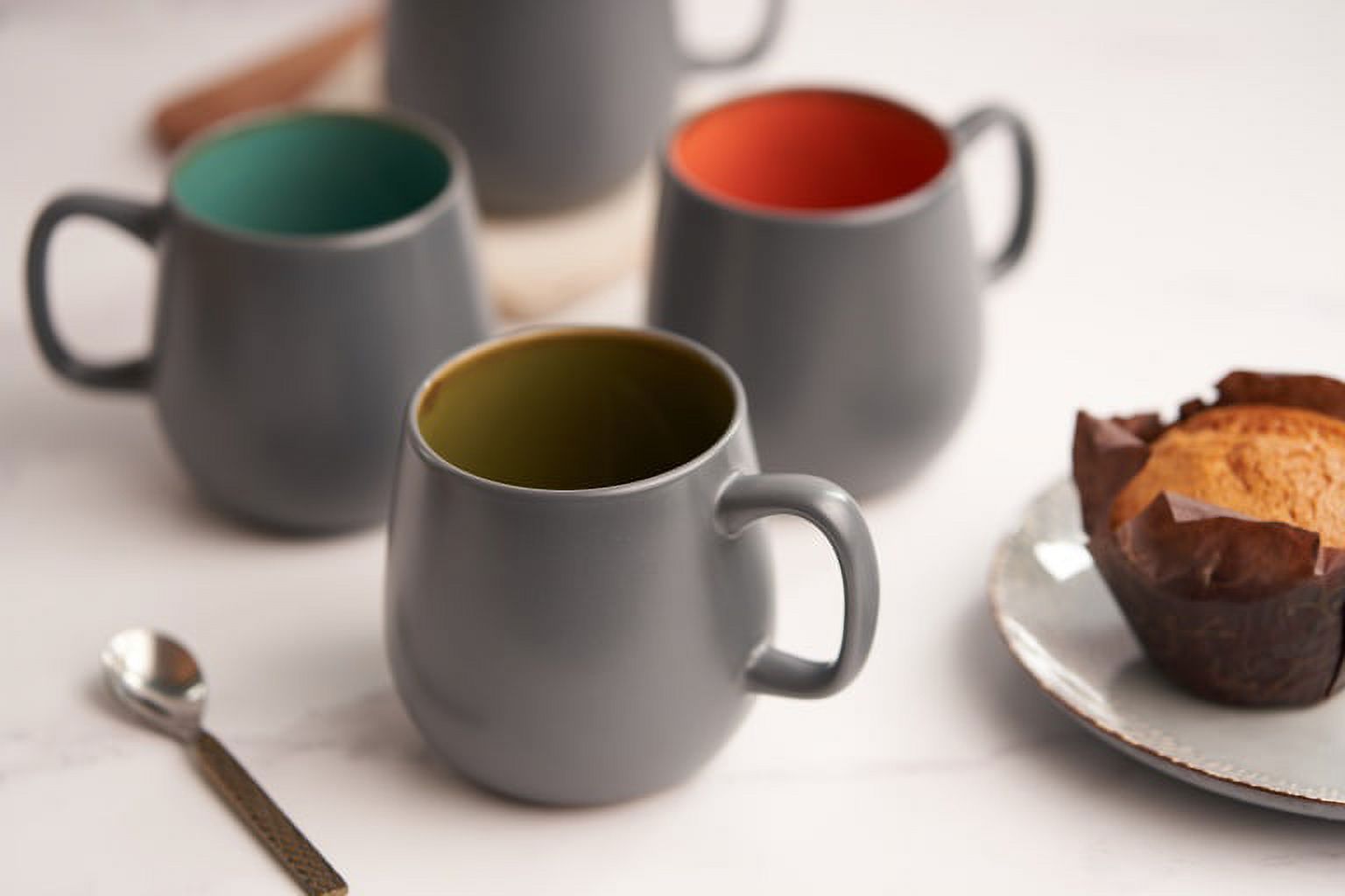 Kook Deco Large Coffee Mugs Set of 4, 21 Oz Multicolor Ceramic Mugs Drinkware - image 3 of 5