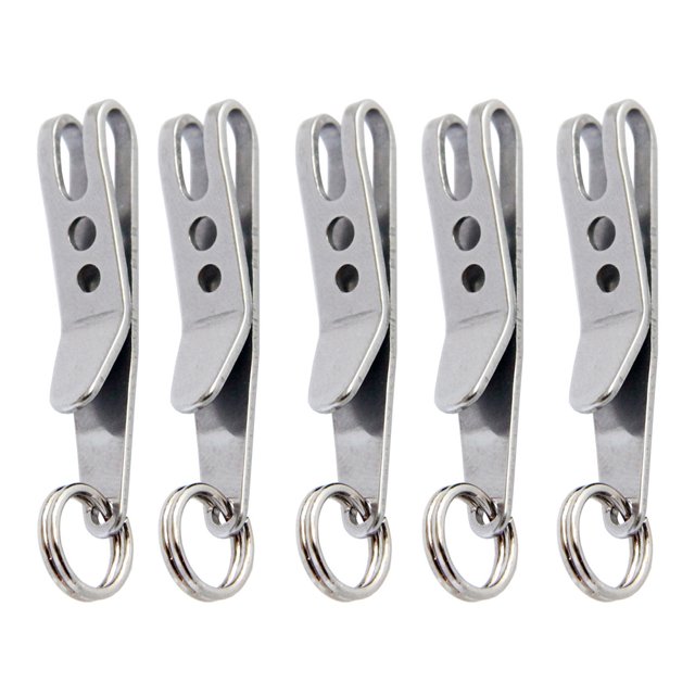 Clip de bolsa de suspensión con llave Ring Carabiner Herramienta rápida al aire libre 5pcs