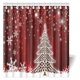 thumbnail image 1 of Cortina de Ducha Árbol de Navidad ABPHQTO Temática Feliz Navidad 160x180 cm, 1 of 3