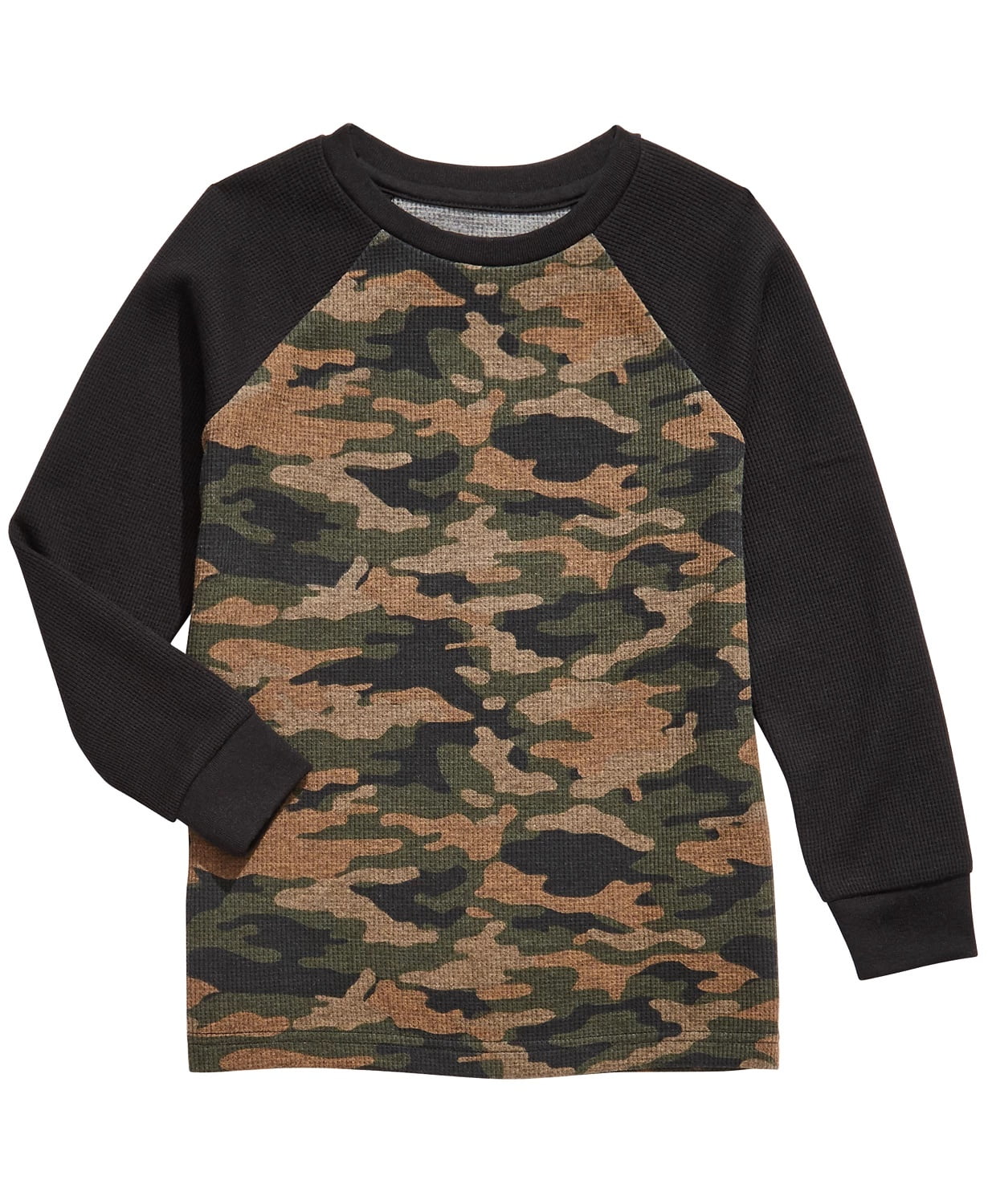 Epic Threads Toddler Boys Camo-Print Thermal T-Shirt Green Size 3T REG ...