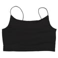 thumbnail image 3 of FOCUSNORM Women Sling Top Solid Color Crop Low Chest Sexy Bodycon Top Clothes, 3 of 5