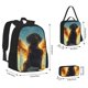 thumbnail image 2 of Fotbe Golden Cloud Winged Dog Set Escolar 3 en 1 para Niños - Mochila Duradera con Lonchera Aislante y Estuche para Lápices - Mochila Escolar para Niños y Niñas, 2 of 7