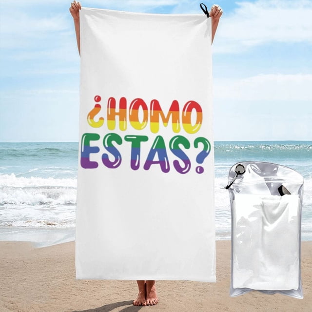 Toalla de playa divertida del mes del orgullo gay, de microfibra, para el desfile, natación, yoga, para mujeres y hombres