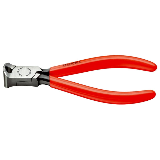 KNIPEX 69 01 130 Pinzas de corte frontal Para mecánica recubierto de plástico acabado pavonado 130 mm