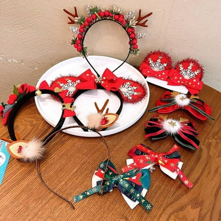 

Baozhu Christmas Cute Elk Antler Headband Kids Headwear Hairpin Festival Ornament Xmas Gift Decor Party Accessories