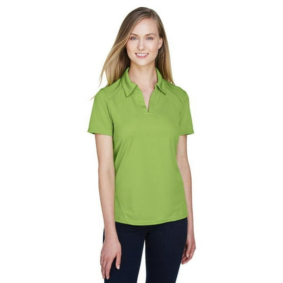 North End 78632 Women's Recycled Polyester Performance Pique Polo-CACTUS Green-XS