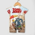 thumbnail image 4 of Tom And Jerry Baby Boy Girl Short Sleeve Rompers Bodysuit One Piece Jumpsuit Summer Outfit, 4 of 8