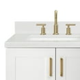 thumbnail image 4 of Ariel Taylor 30 In. Rectangle Sink Bathroom Vanity With Carrara White Quartz Countertop 1.5 Edge In White, 4 of 11