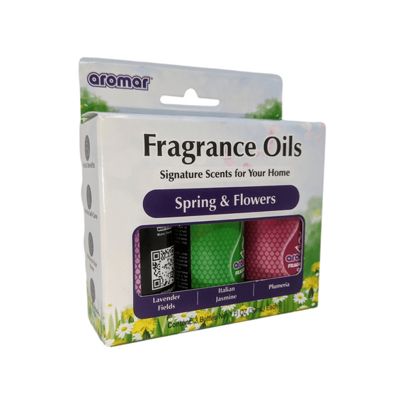 Aromar Signature Scents Aromatic Fragrance Oils, 1 oz. (Spring & Flowers)