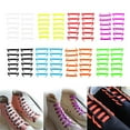 thumbnail image 3 of lionlar 12 Pcs/ensemble Lacets Unisexes Élastiques en Silicone Blancs, 3 of 8