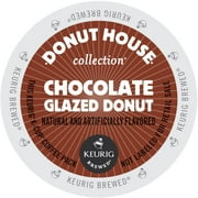 Donut House Collection Chocolate Glazed Donut Coffee, K-Cup Portion Pack for Keurig Brewers
