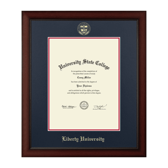 Liberty University Diploma Frame, Document Size 13" x 17"