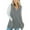 Gray, variant on Timegard Tank Tops for Women Trendy V Neck Sleeveless Knit Vests Mid Long Casual Loose Tops with Pockets