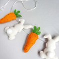 thumbnail image 6 of WMGHA Beaded Easter Garland with Bunny & Carrots – Tiered Tray Decor for Mantle, Easter Tree, Spring Farmhouse Table Centerpiece (Durable Faux Greenery), 6 of 9