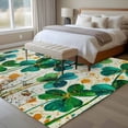 thumbnail image 4 of Large Area Rugs for Living Room Bedroom, St. Patrick's Day 6'x9' Rug Washable Carpet Runner Indoor Outdoor, Green Lucky Leaves Botanical Plants Non Slip Floor Mats Rug for Kitchen, Playroom, 4 of 8