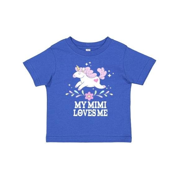 Inktastic My Mimi Loves Me Unicorn Girls Toddler T-Shirt
