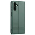 thumbnail image 3 of SaniMore for Samsung Galaxy A13 5G 6.5" PU Leather Case, Solid Color Magnetic Closure Flip Wallet Cover Built-in 3 Card Slots & Multi-Angle Kickstand Full Body Protective Shell, Darkgreen, 3 of 8