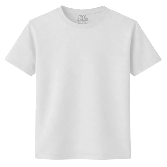 MANARC Men’s 100% Cotton T Shirt – Crew Neck, Short Sleeve, Regular Fit | Soft Breathable Fabric | Premium Everyday Basic Comfort Fit Large White Plain Tee for Casual & Daily Wear