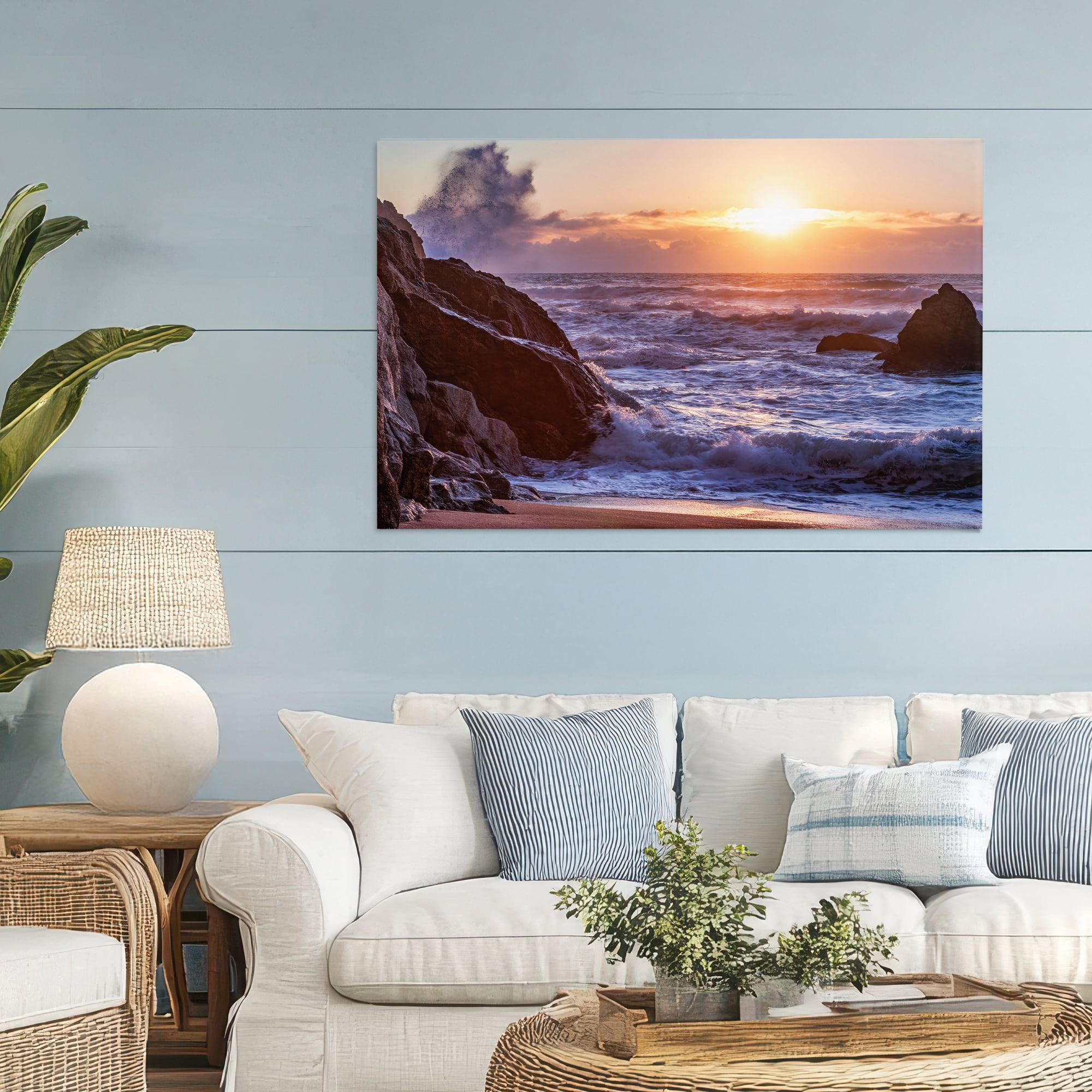 Stupell Industries Siren Song Rocky Shore Canvas Wall Art, design by Shelley Carlisle