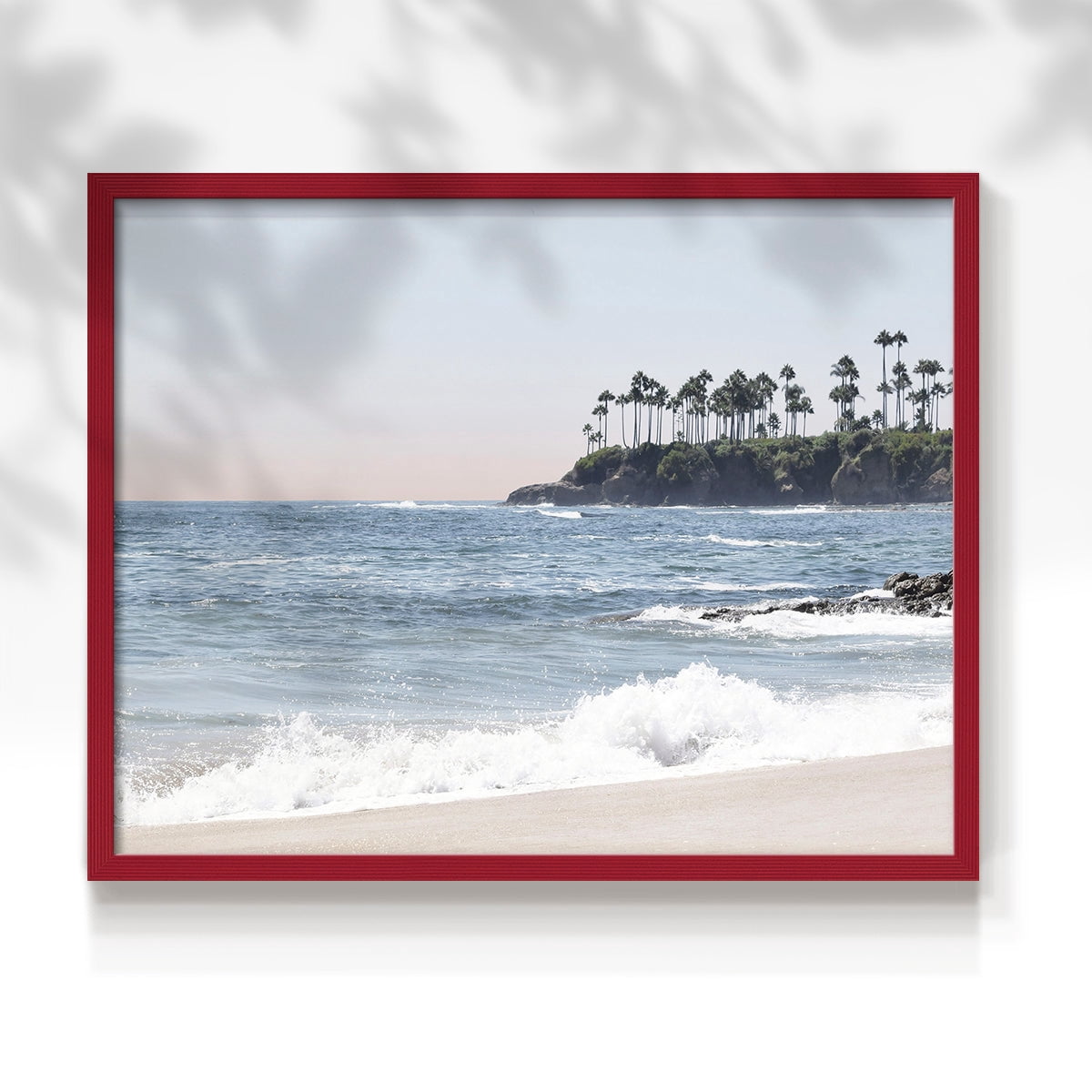 Distant Palms by Natalie Carpentieri - Restickable Framed Giclée Print