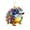 Pink, variant on Colorful Cartoon Hedgehog And Dog 2D Flat Acrylic Car Rearview Accessories Pendant for Bags and Keychains