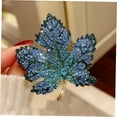 thumbnail image 4 of Raindrops Thanksgiving Jewelry for Women 1Pcs Maple Leaf Brooch Pin Alloy Blue Decorative Classic Party, 4 of 8