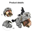 thumbnail image 4 of Carburetor Kit for Loncin for Gx200 Gx200F Lc168 F-2 170020406 6.5For Hp 196Cc, 4 of 9