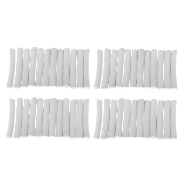48 piezas espuma palo cilindro flotador atado de moscas Zig Rig blanco shamjiam Palos de espuma para pesca de carpas