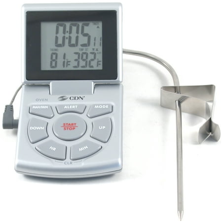 

CDN Silver Combo Probe Digital Thermometer and Timer with Spanish