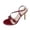 Red, variant on Women's Srappy Kitten Heel Stiletto Slingback Sandals Gold 37