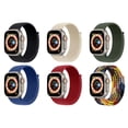 thumbnail image 1 of Fulsaxad Braided Solo Loop Sport Loop Nylon Strap for Apple Wacth Bands Ultra 49mm 44mm 45mm 40mm 41mm 38mm 42mm Adjustable Stretchy Wristbands for iWatch Series 8 7 SE 6 5 4 3 2 Women Men Accessories, 1 of 12