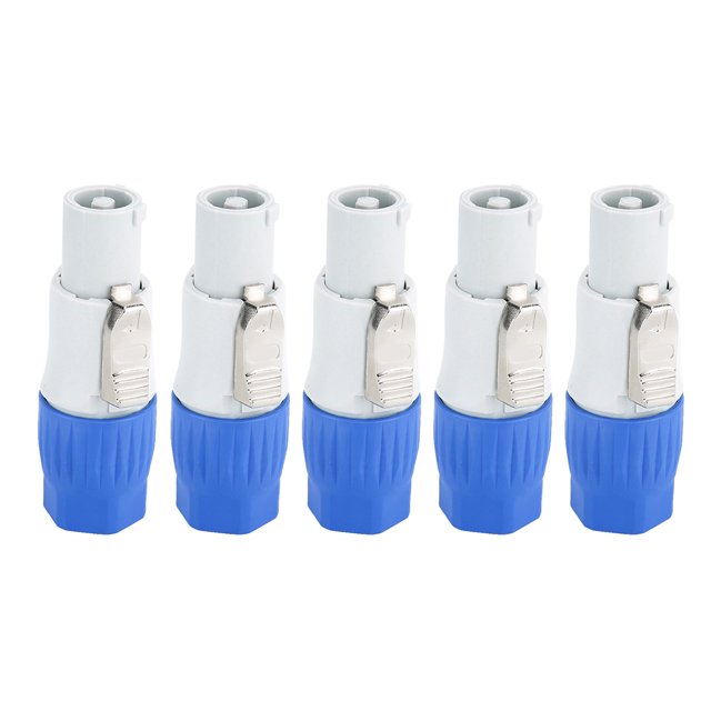 Adaptador de audio, 5 piezas, conector de audio XLR de 3 pines, conector de audio resistente al agua, elegante y moderno