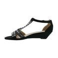 thumbnail image 2 of Bellini Laaris Women Wedge Sandals In Black Microsuede, 2 of 5