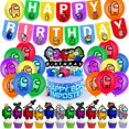 thumbnail image 5 of Globos de aluminio para fiestas de EE. UU., globos de látex con temática de juego Space, adornos para tartas, pancartas de feliz cumpleaños, decoración para niños, suministros para eventos, juguetes, 5 of 5