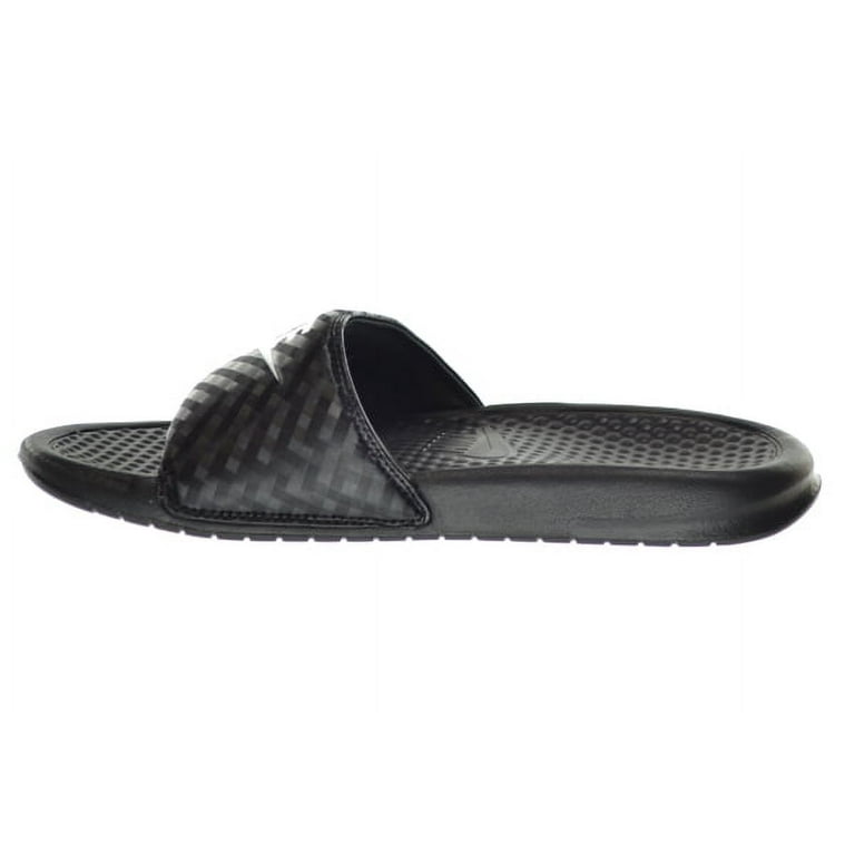 Nike sandals black and white best sale