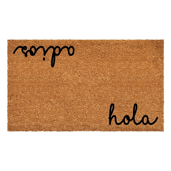Calloway Mills 108352436 Cursive Hola Adios Doormat, 24 x 36 in.
