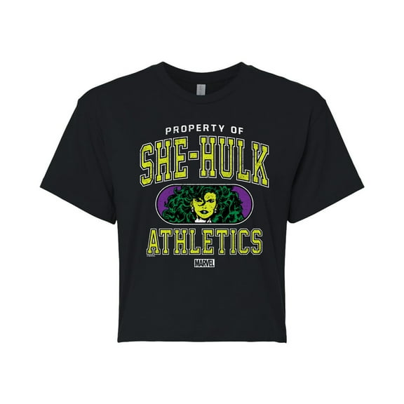 Marvel She Hulk - Athletics - Juniors Cropped Graphic T-Shirt