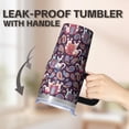 thumbnail image 5 of 20oz elephant Tumbler with Handle Daily Use Travel Car Home Cup Ideal Valentine's Day New Year Gift for Women Men elephant Lovers, 5 of 6