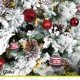 thumbnail image 4 of Esferas para árbol de navidad Artego set mix de 30 esferas = 10pz*8cm 20pz*6cm color Vino * Línea Glitter 3 acabados glitter, brillante y cromada, para colgar Christmas ornaments, 4 of 6