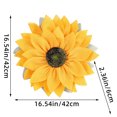 thumbnail image 3 of Coronas de girasol minimalistas XS para puerta de entrada, corona de arpillera de 15,75 pulgadas con girasol amarillo para colgar en la pared, ventana, puerta de entrada, granja (amarillo),, 3 of 6