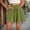 🔥 Green_New, variant on Wave Wrinkle Shorts Solid Womens Summer Solid Color Elastic Waist Casual Cropped Wave Wrinkle Drawstring Lace Up Breathable Everyday Beach Shorts Wave Wrinkle Shorts