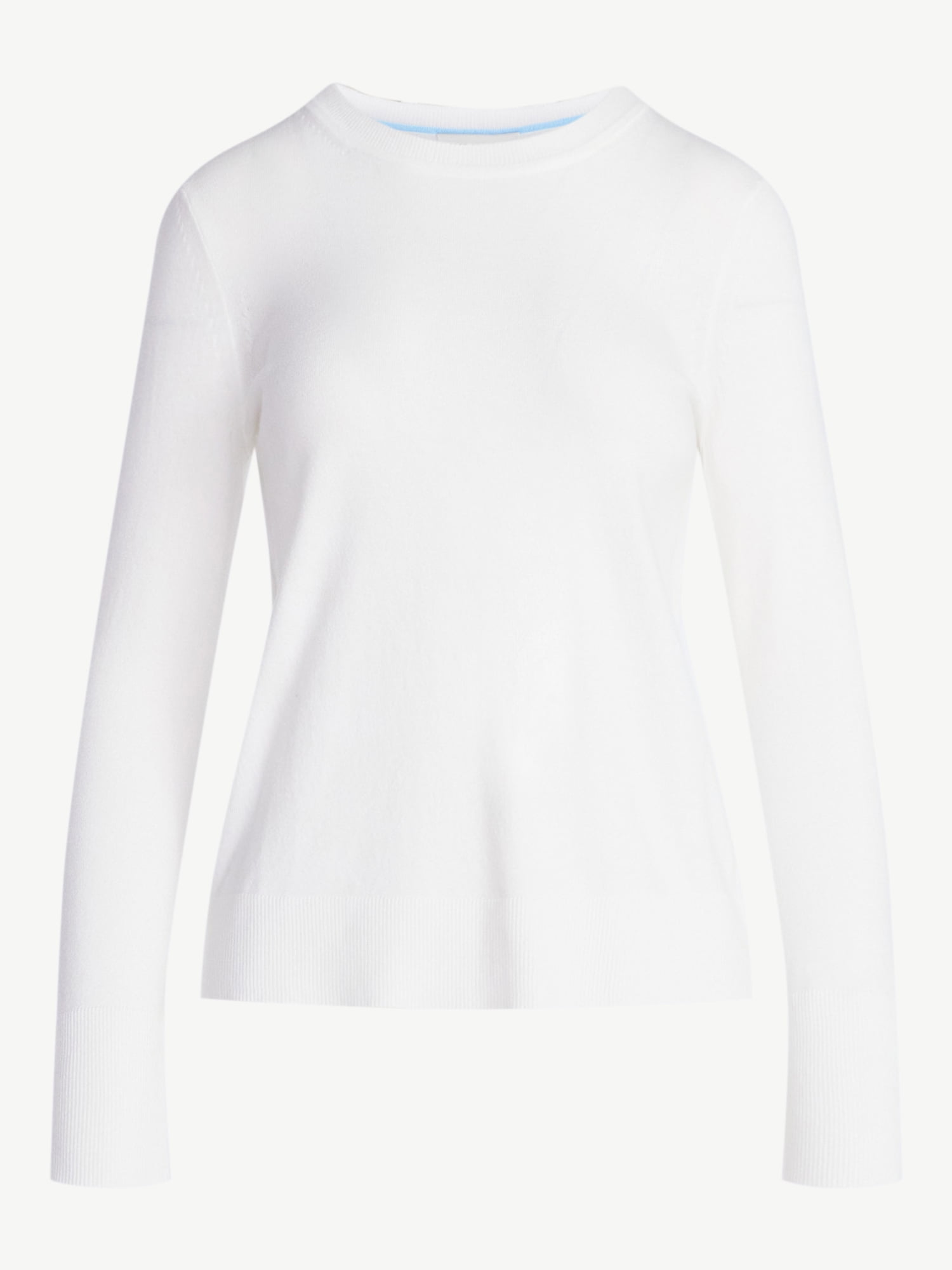 Free Assembly Women's and Women's Plus Cozy Yarn Crewneck Sweater with Long Sleeves, Lightweight, Sizes XS-4X