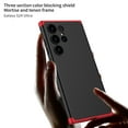 thumbnail image 6 of Decase for Samsung Galaxy S24 Ultra,3-in-1 Hard PC Phone Cover Case Ultra Slim Thin Lightweight Anti-Scratch Case for Galaxy S24 Ultra,Black, 6 of 8