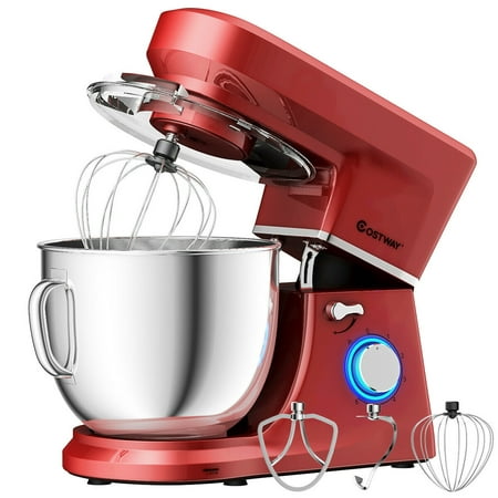 Costway Electric Food Stand Mixer 6 Speed 7.5Qt 660W Tilt-Head Stainless Steel